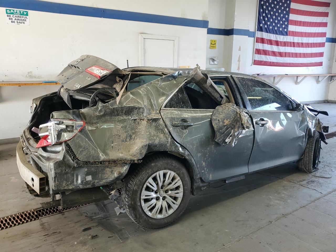 2014 Toyota Camry VIN 4T1BD1FK2EU109289 Copart auction photo, rollover damage thumbnail 3