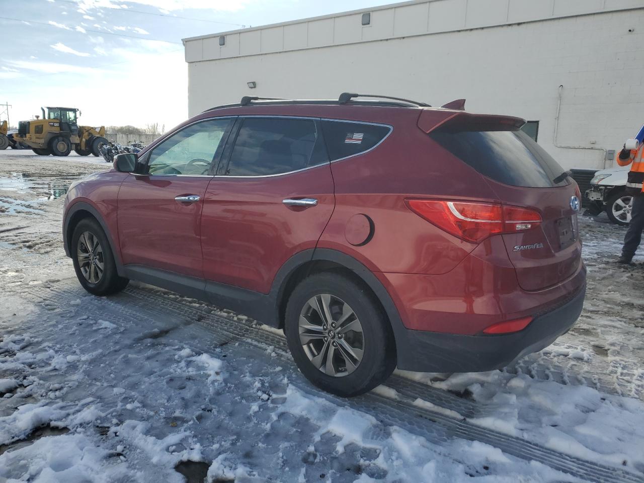 2014 Hyundai Santa Fe VIN 5XYZUDLBXEG174398 Copart auction photo, burn - engine damage thumbnail 2