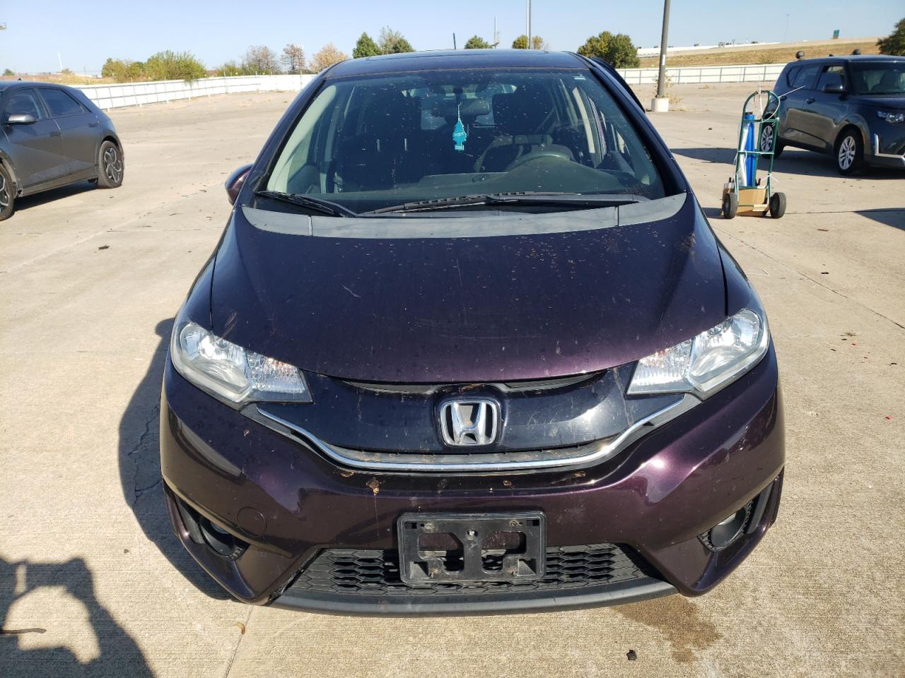 2015 Honda Fit VIN 3HGGK5H85FM712446 Copart auction photo, side damage thumbnail 5