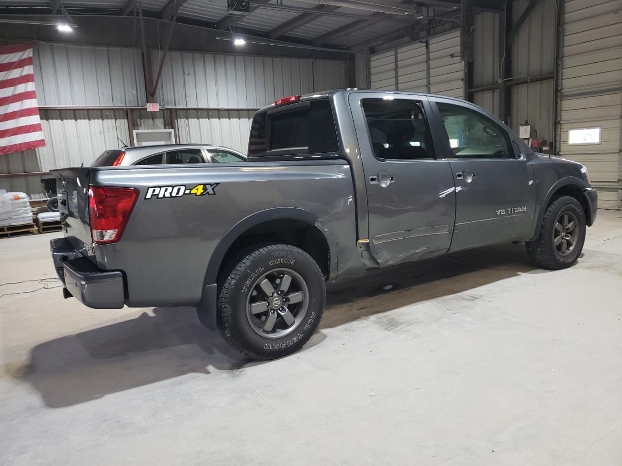 2014 Nissan Titan VIN 1N6AA0EC3EN505459 Copart auction photo, side / minor dent/scratches damage thumbnail 3