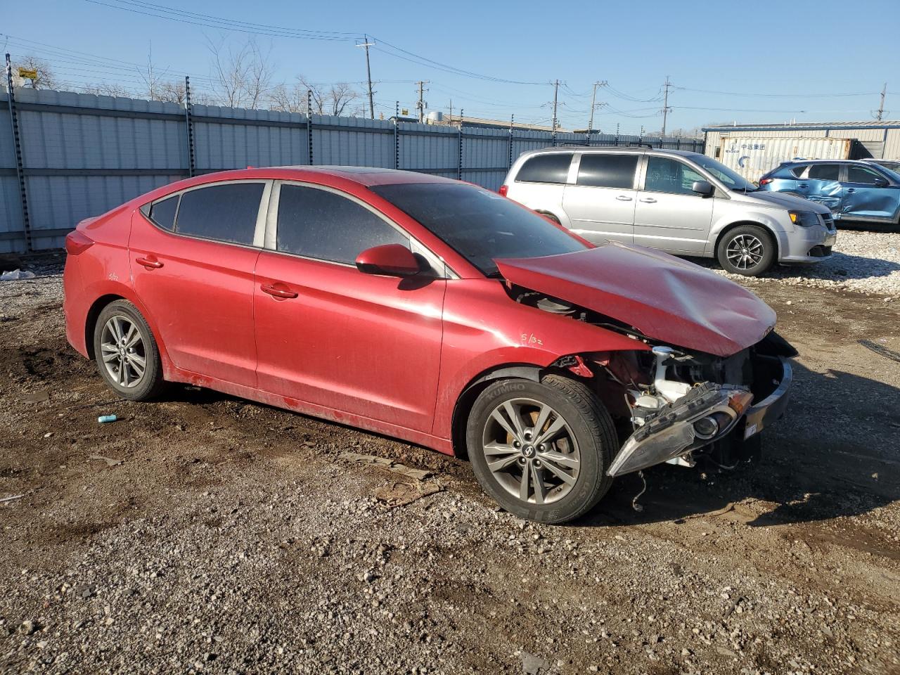 2017 Hyundai Elantra VIN 5NPD84LF8HH204903 Copart auction photo, front end damage thumbnail 4