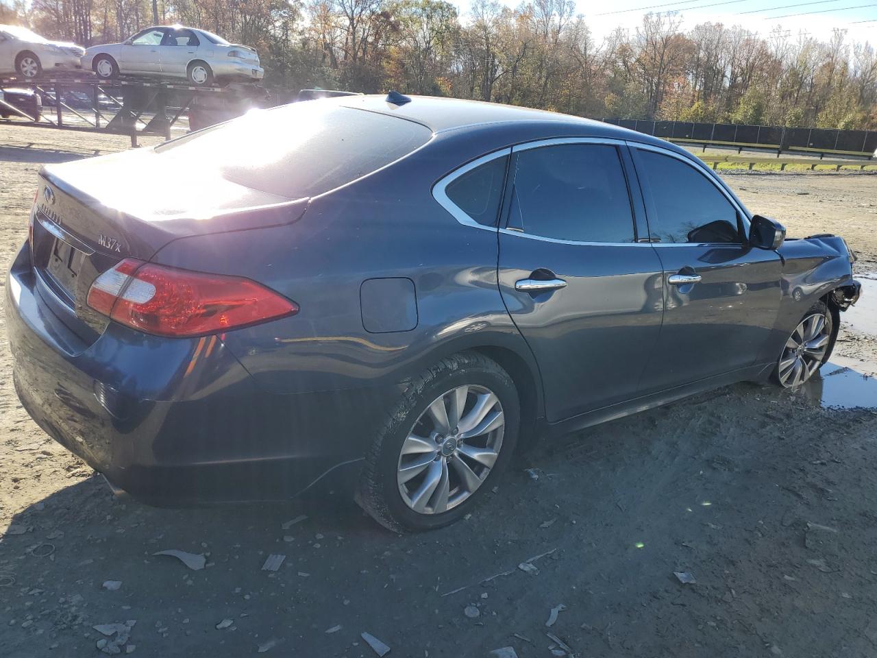 2011 Infiniti M VIN JN1BY1AR8BM373368 Copart auction photo, front end / undercarriage damage thumbnail 3