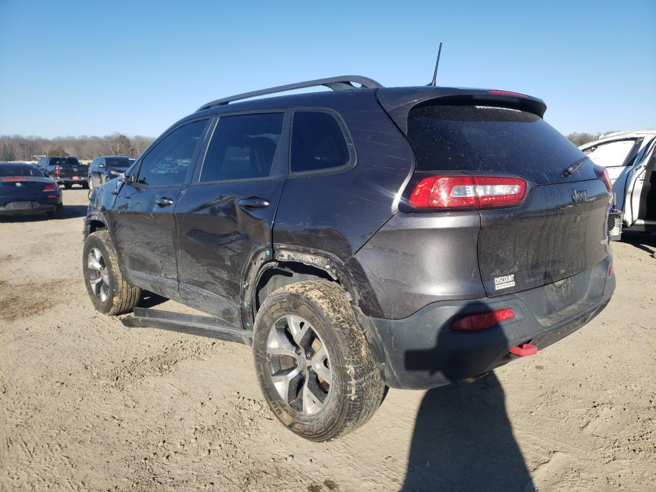 2017 Jeep Cherokee VIN 1C4PJMBB5HW537036 Copart auction photo, front end / side damage thumbnail 2