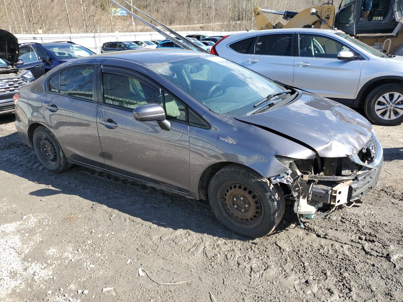 2015 Honda Civic VIN 2HGFB2F52FH509628 Copart auction photo, front end damage thumbnail 4