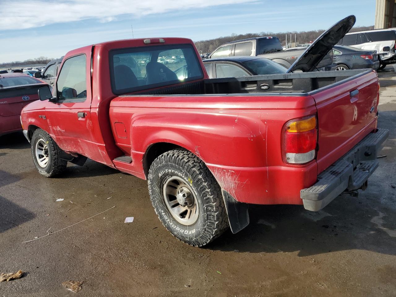 1999 Ford Ranger VIN 1FTYR10C3XPA00083 Copart auction photo, side damage thumbnail 2