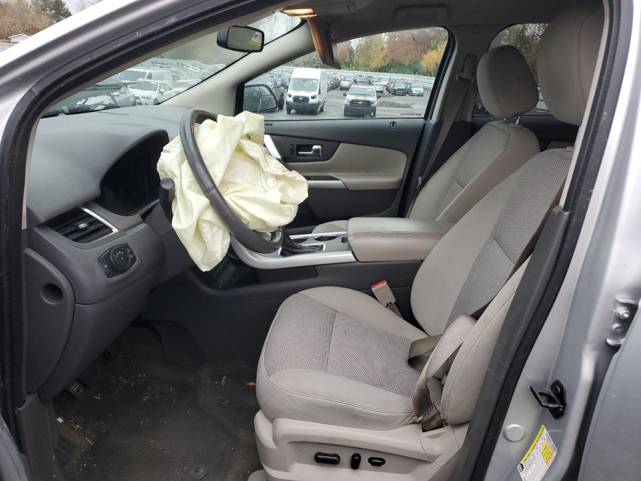 2013 Ford Edge VIN 2FMDK4JC9DBB65542 Copart auction photo, front end / burn damage thumbnail 7