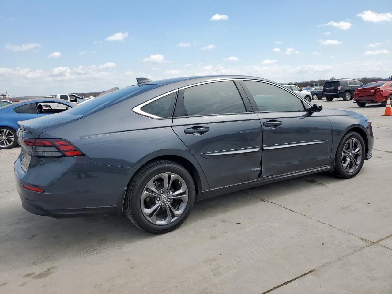 2023 Honda Accord VIN 1HGCY1F36PA026721 Copart auction photo, side damage thumbnail 3