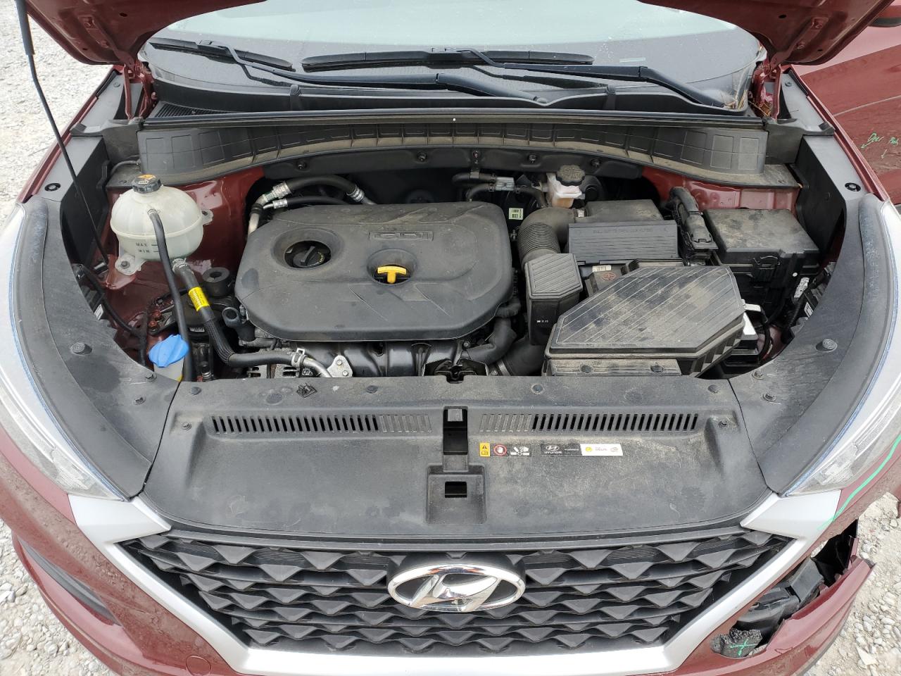 2019 Hyundai Tucson VIN KM8J23A41KU888380 Copart auction photo, front end / side damage thumbnail 13