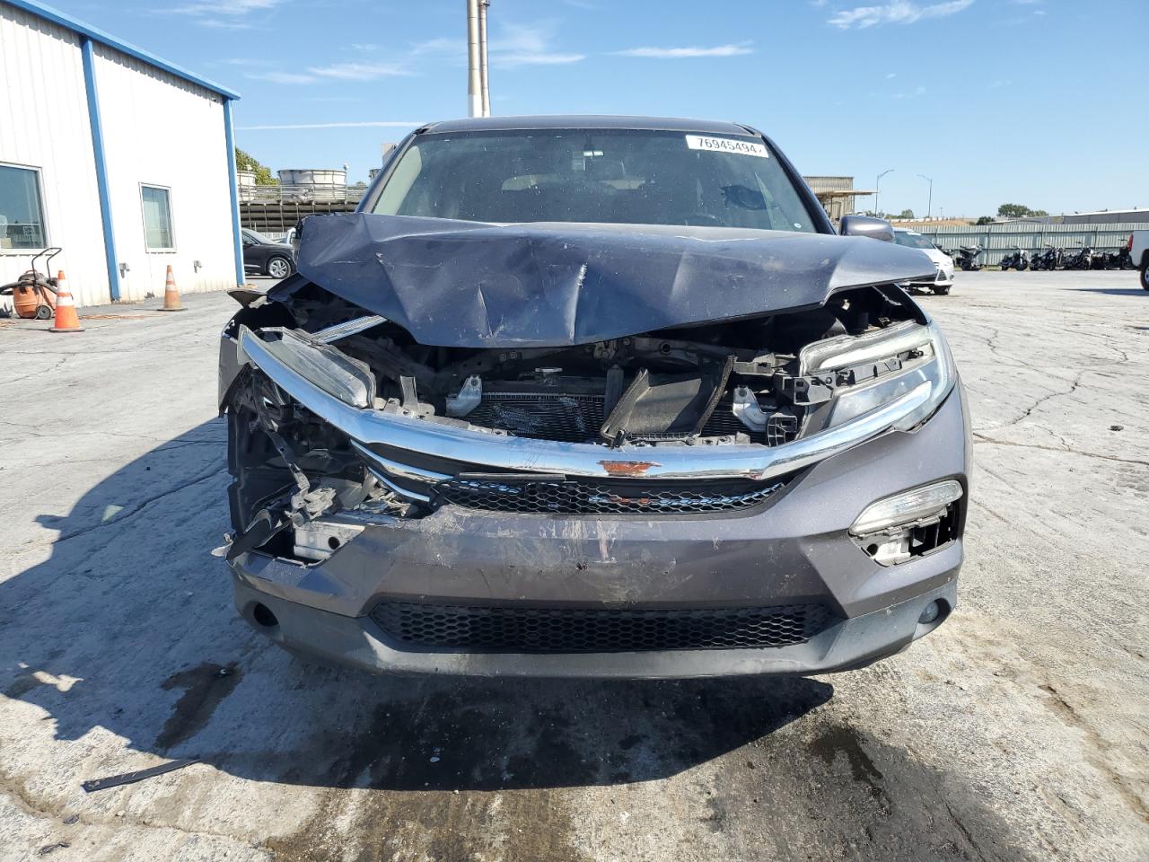 2016 Honda Pilot VIN 5FNYF5H59GB024873 Copart auction photo, front end / mechanical damage thumbnail 5