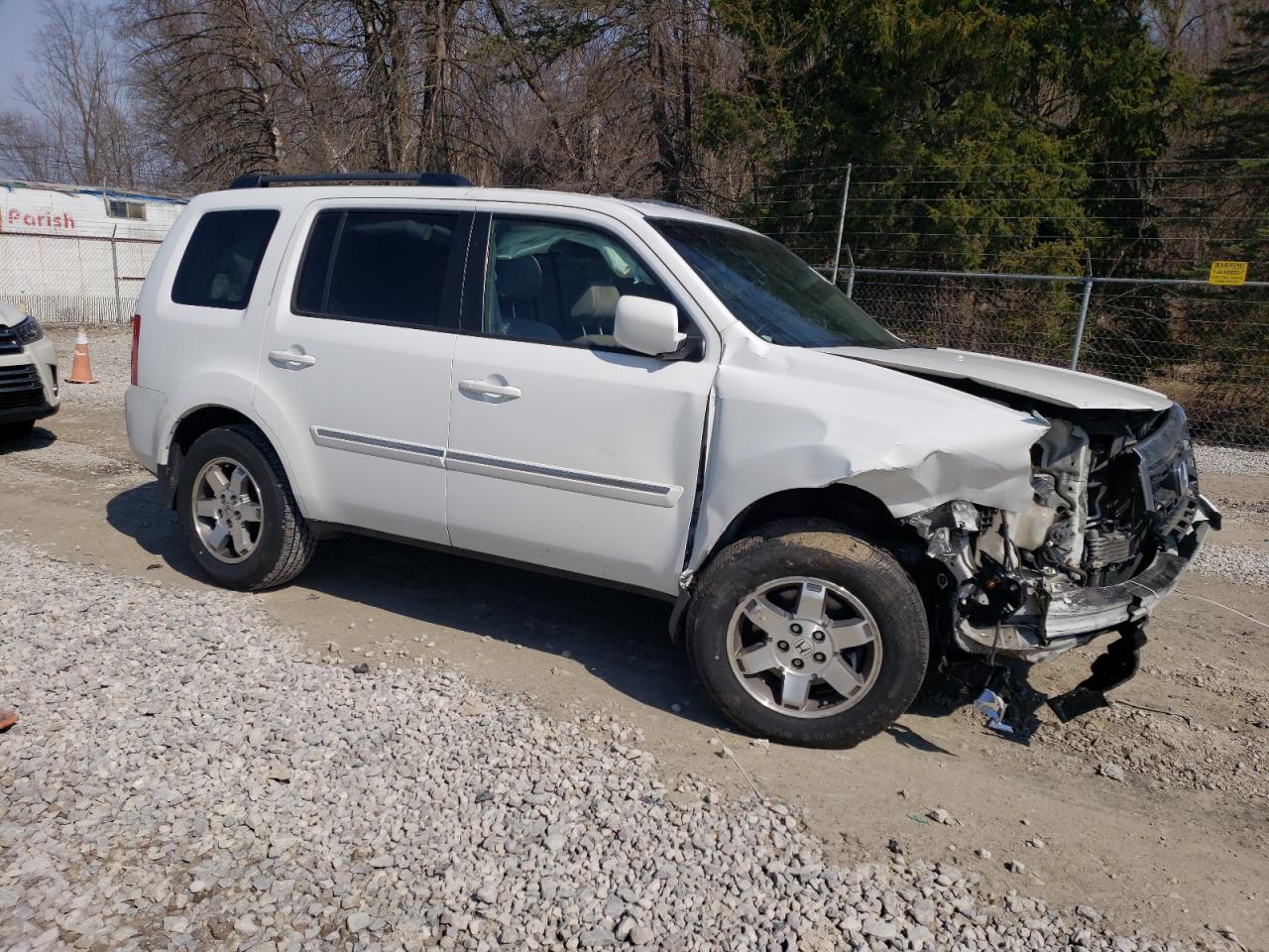2009 Honda Pilot VIN 5FNYF38839B007228 Copart auction photo, front end / side damage thumbnail 4