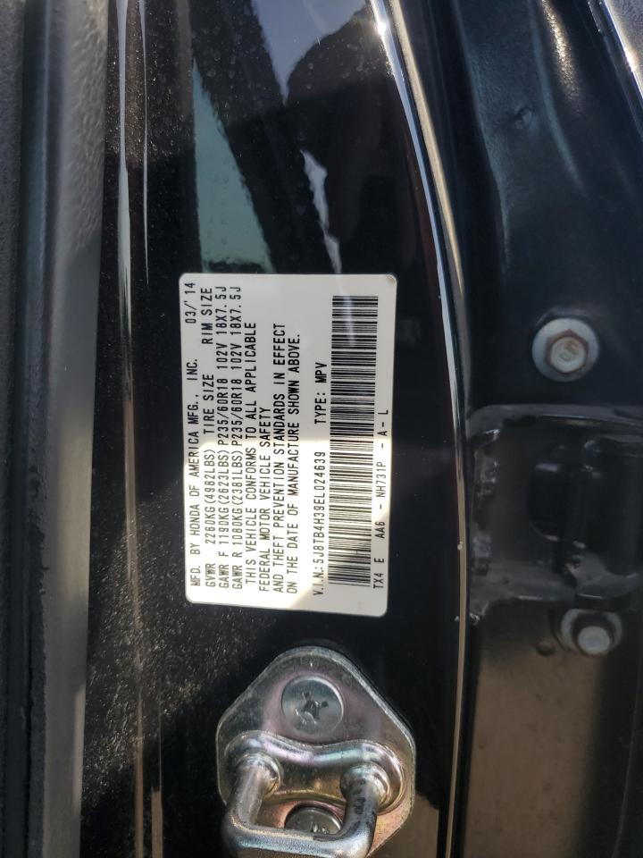 2014 Acura RDX VIN 5J8TB4H39EL024639 Copart auction photo, front end damage thumbnail 13