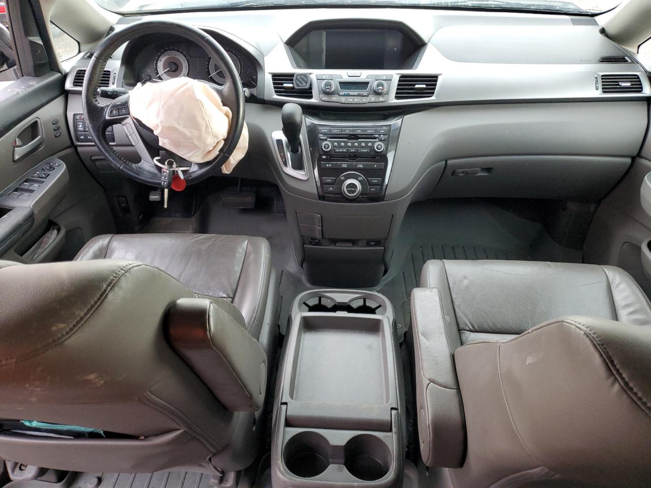 2012 Honda Odyssey VIN 5FNRL5H92CB505235 Copart auction photo, front end / side damage thumbnail 8