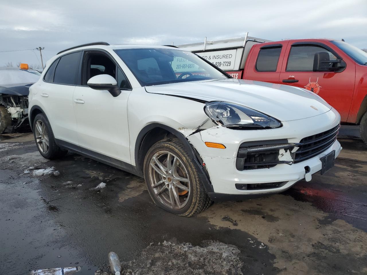 2019 Porsche Cayenne VIN WP1AA2AY1KDA15490 Copart auction photo, front end damage thumbnail 4