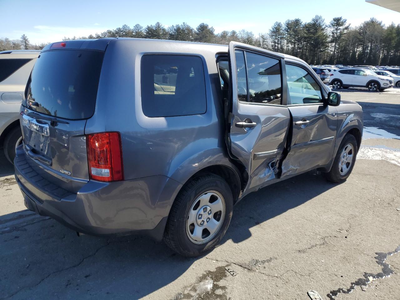 2014 Honda Pilot VIN 5FNYF4H2XEB006377 Copart auction photo, side / minor dent/scratches damage thumbnail 3