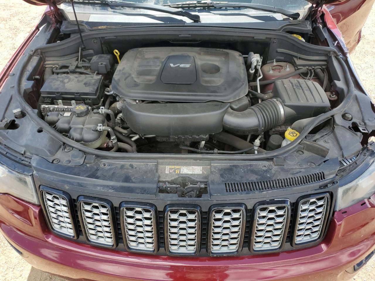 2017 Jeep Grand Cherokee VIN 1C4RJFAG7HC925081 Copart auction photo, front end / side damage thumbnail 13