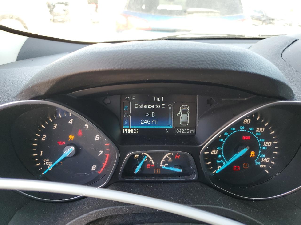 2016 Ford Escape VIN 1FMCU9G9XGUC10419 Copart auction photo, front end / rear end damage thumbnail 9