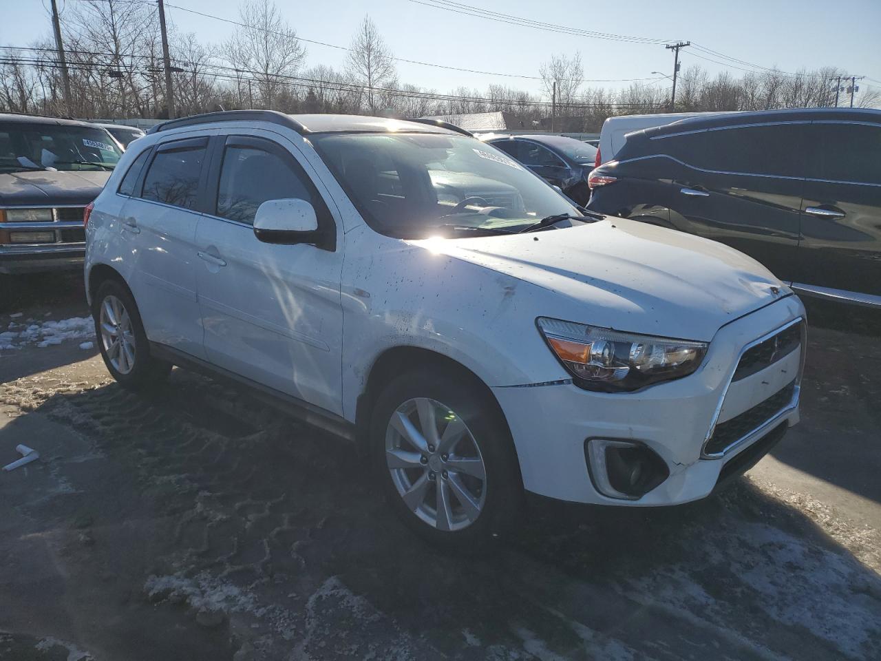 2015 Mitsubishi Outlander VIN 4A4AR4AU6FE007378 Copart auction photo, front end / rear end damage thumbnail 4