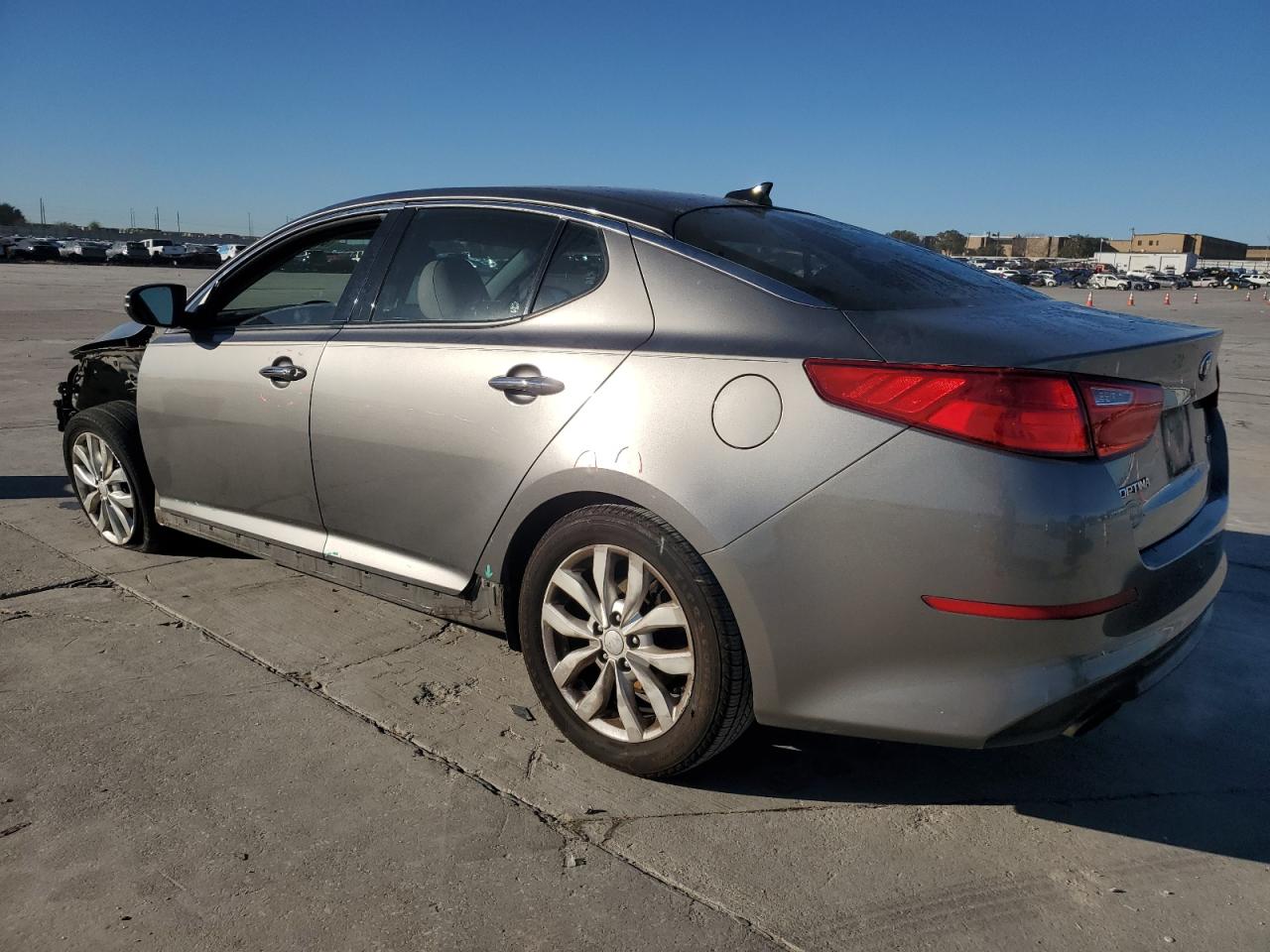 2014 KIA Optima VIN 5XXGN4A70EG307001 Copart auction photo, front end damage thumbnail 2