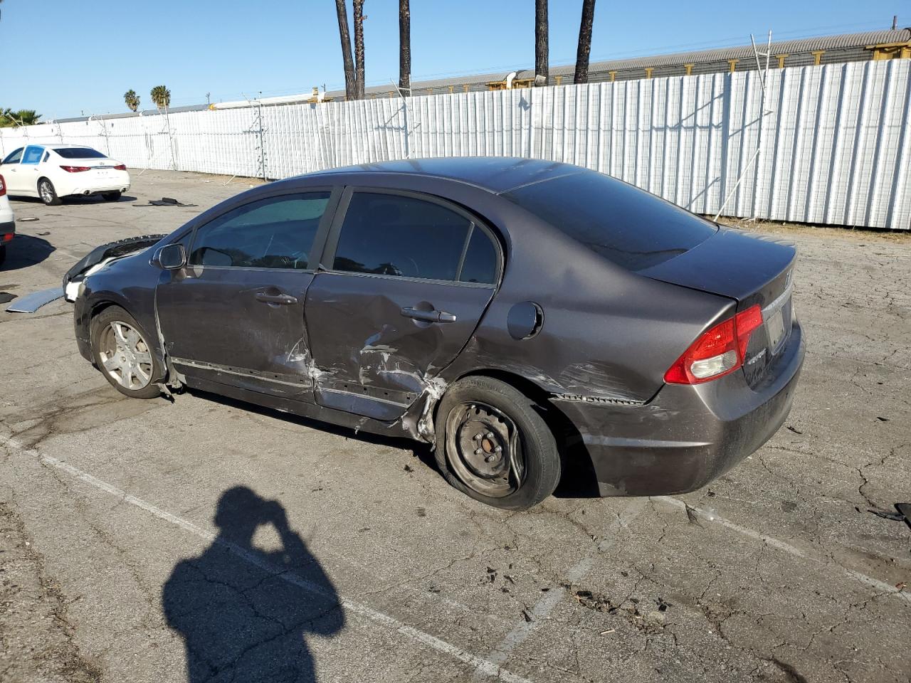 2010 Honda Civic VIN 19XFA1F51AE067408 Copart auction photo, side damage thumbnail 2