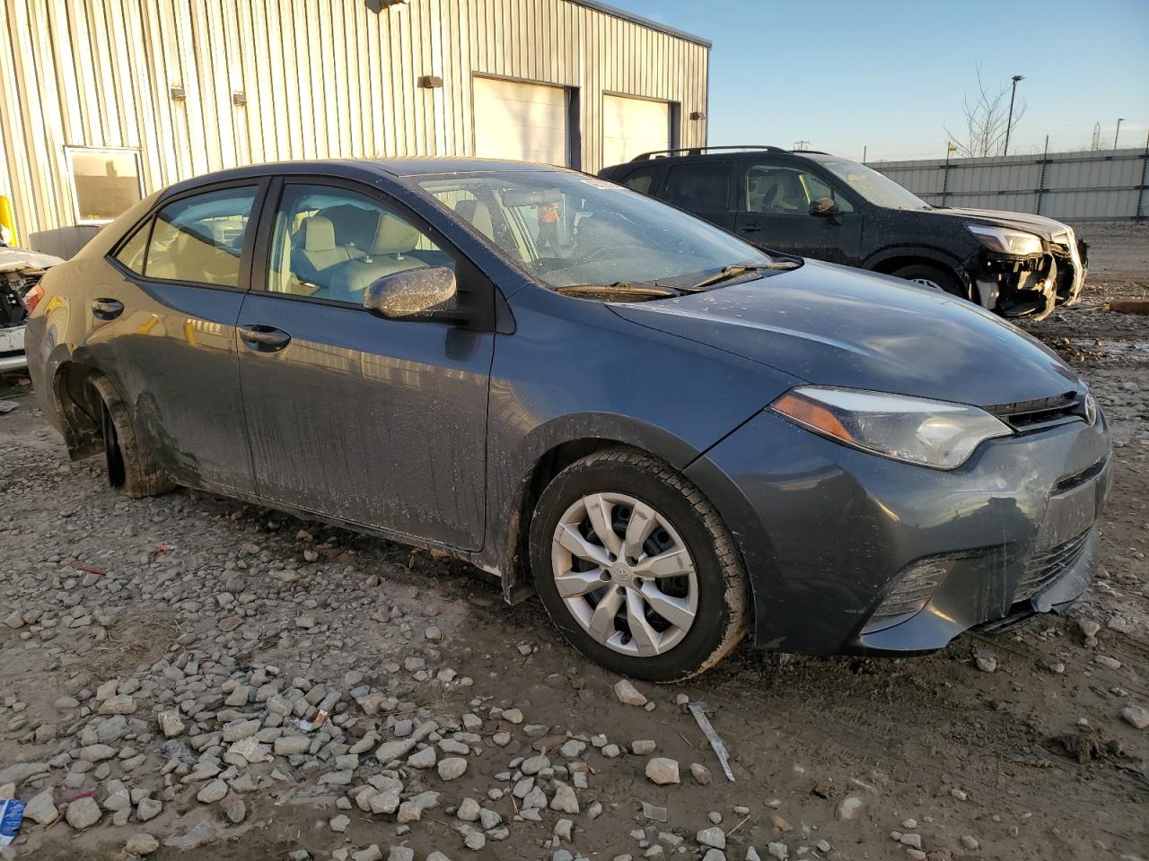 2015 Toyota Corolla VIN 2T1BURHE1FC435237 Copart auction photo, rear end / undercarriage damage thumbnail 4