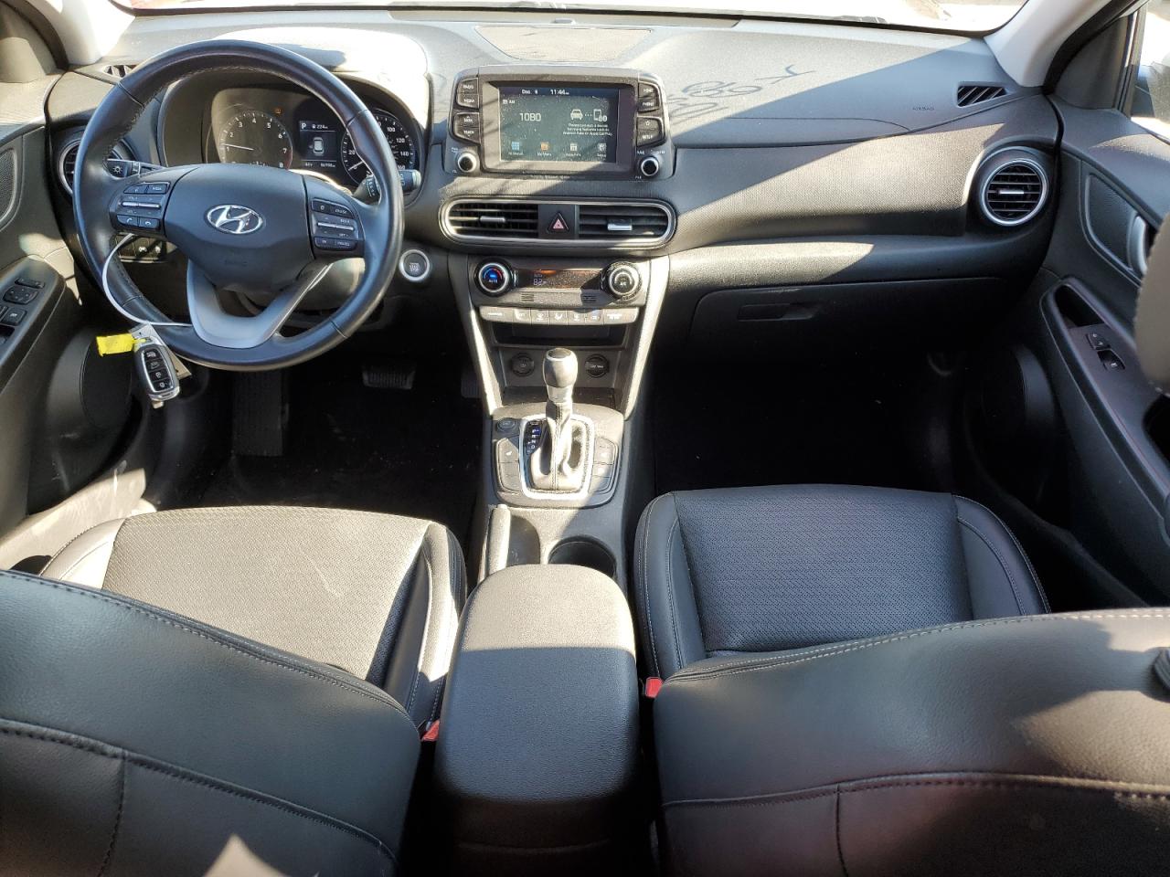 2019 Hyundai Kona VIN KM8K33A55KU354275 Copart auction photo, front end / side damage thumbnail 8