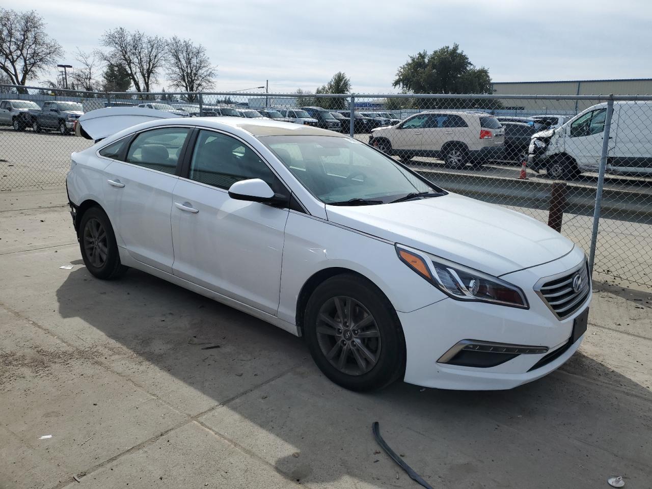 2015 Hyundai Sonata VIN 5NPE24AF7FH228390 Copart auction photo, rear end damage thumbnail 4