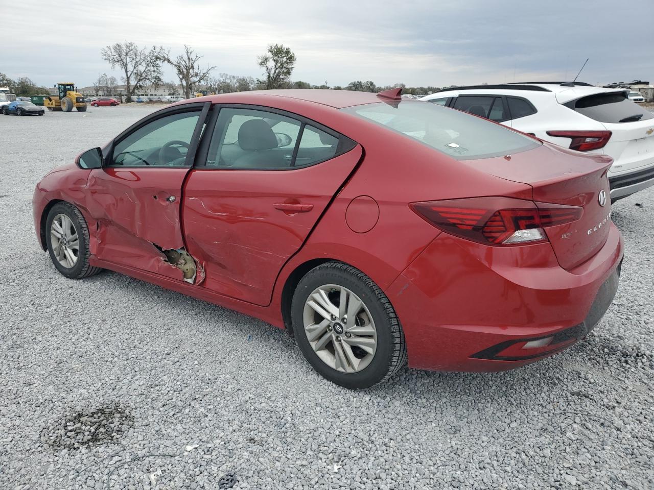 2020 Hyundai Elantra VIN KMHD84LF9LU024209 Copart auction photo, side damage thumbnail 2