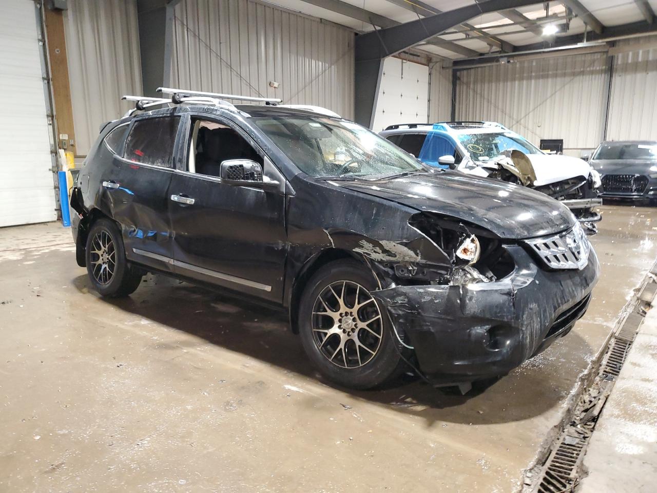 2015 Nissan Rogue VIN JN8AS5MT0FW155724 Copart auction photo, side damage thumbnail 4