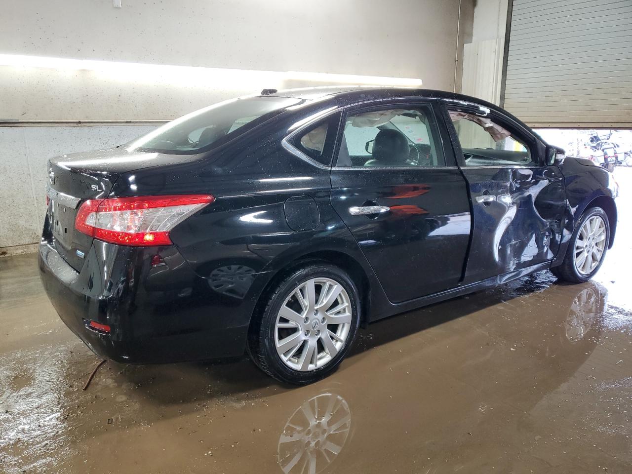 2014 Nissan Sentra VIN 3N1AB7AP2EY205757 Copart auction photo, side damage thumbnail 3