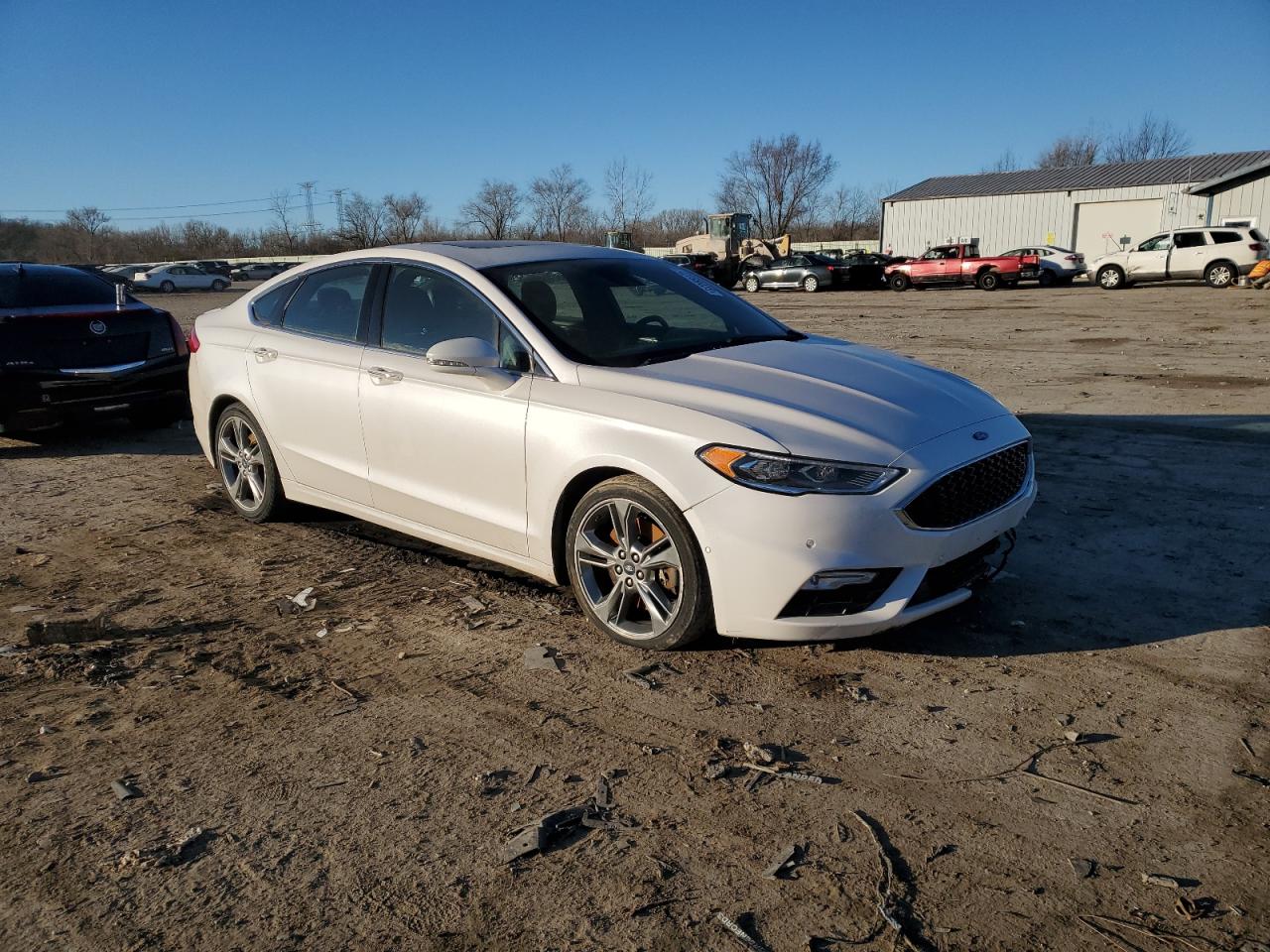 2017 Ford Fusion VIN 3FA6P0VP1HR376459 Copart auction photo, front end damage thumbnail 4