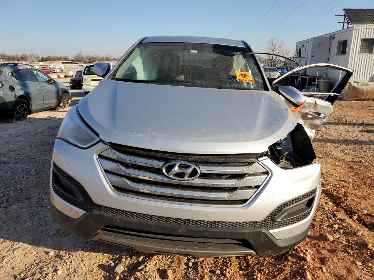2016 Hyundai Santa Fe VIN 5XYZT3LB9GG329023 Copart auction photo, front end / side damage thumbnail 5