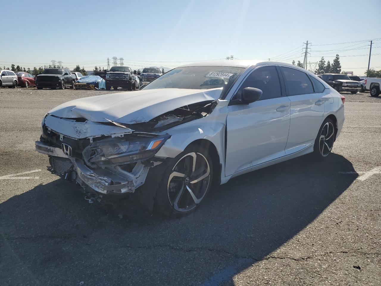 2022 Honda Accord VIN 1HGCV1F30NA072633