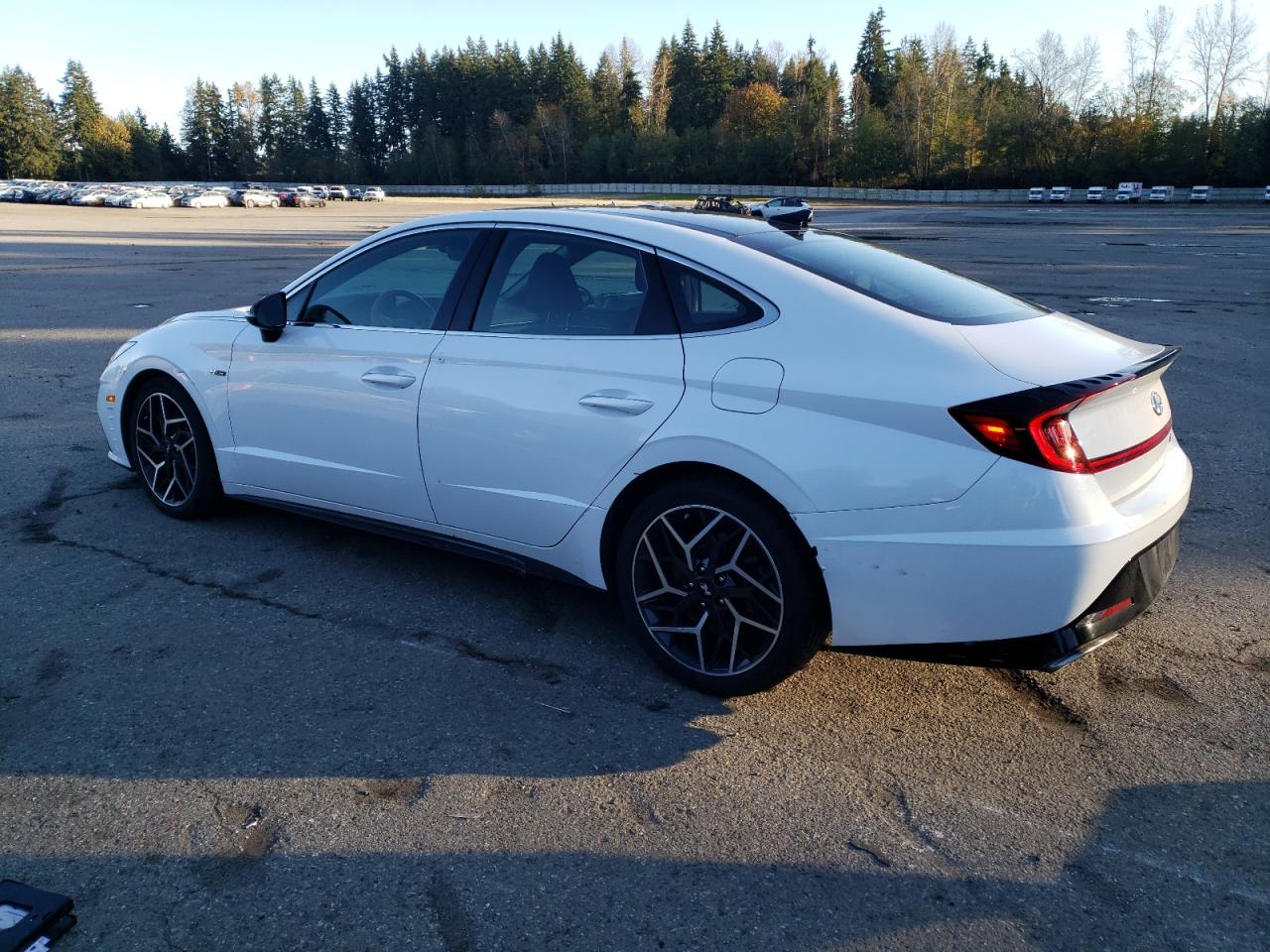 2021 Hyundai Sonata VIN 5NPEK4JC5MH106971 Copart auction photo, front end damage thumbnail 2
