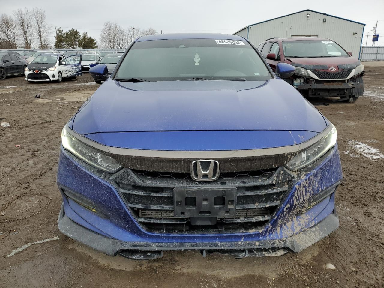 2018 Honda Accord VIN 1HGCV1F39JA803215 Copart auction photo, side / front end damage thumbnail 5