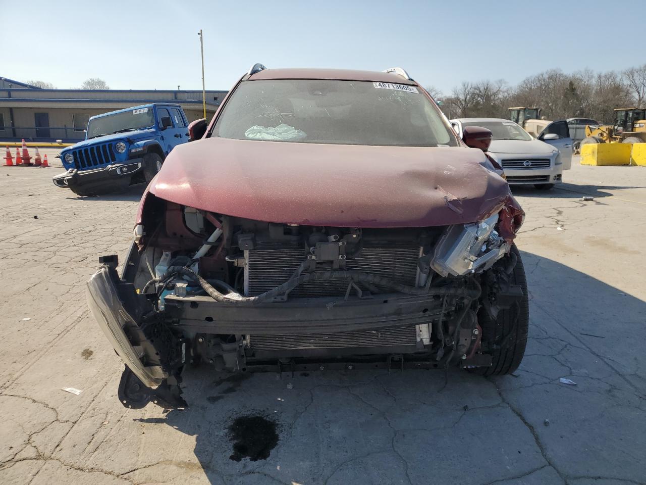 2019 Nissan Rogue VIN 5N1AT2MT1KC821634 Copart auction photo, front end / rear end damage thumbnail 5
