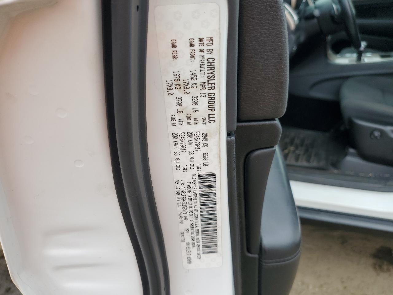 2014 Jeep Grand Cherokee VIN 1C4RJFAG4EC156583 Copart auction photo, front end damage thumbnail 16