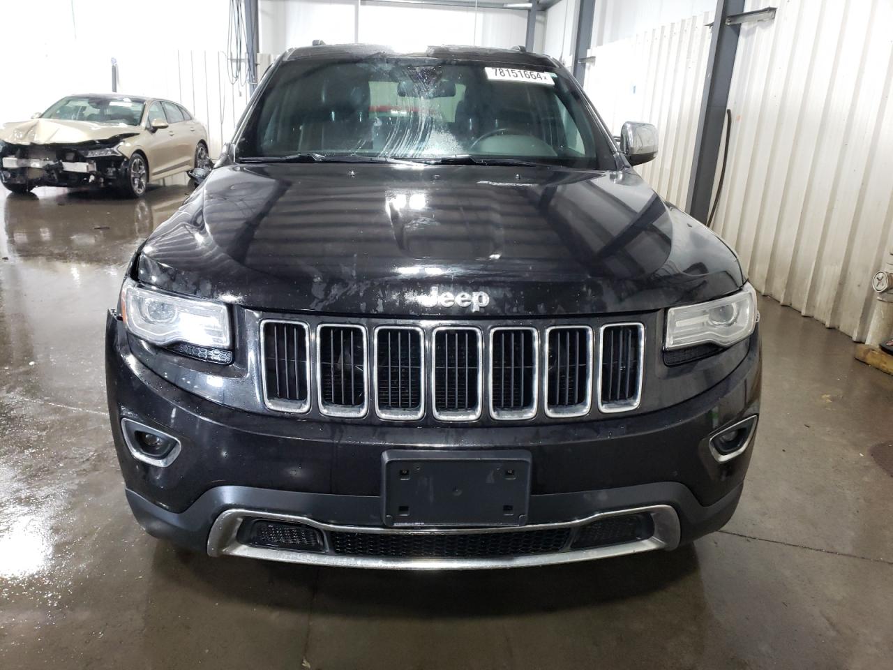 2014 Jeep Grand Cherokee VIN 1C4RJFBG8EC233583 Copart auction photo, front end / side damage thumbnail 5
