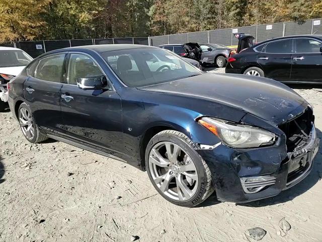 2018 Infiniti Q70 VIN JN1BY1PR6JM370328 Copart auction photo, front end damage thumbnail 10