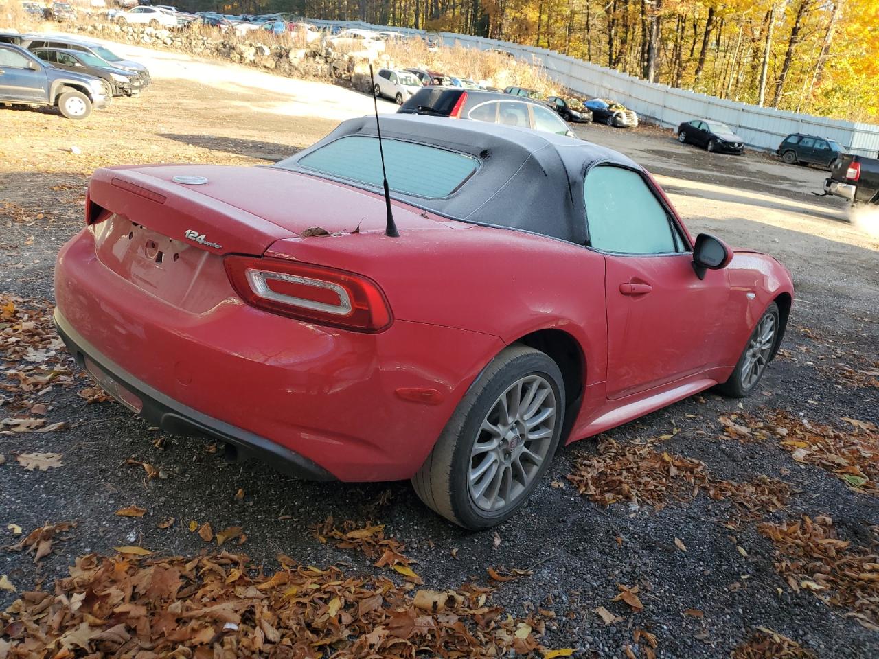 2017 Fiat 124 Spider VIN JC1NFAEK7H0127793 Copart auction photo, front end / side damage thumbnail 3
