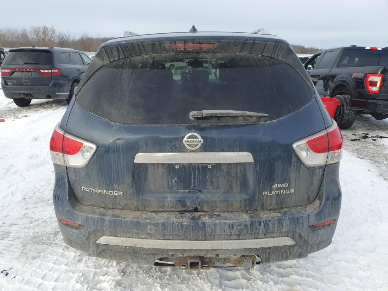 2014 Nissan Pathfinder VIN 5N1AR2MM0EC637135 Copart auction photo, front end / side damage thumbnail 6