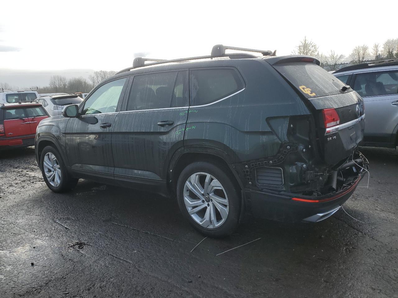 2021 Volkswagen Atlas VIN 1V2KR2CAXMC582352 Copart auction photo, rear end damage thumbnail 2