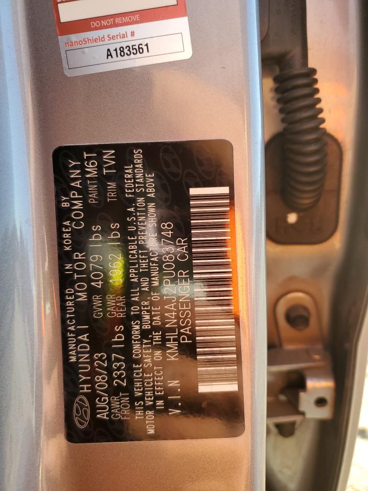 2023 Hyundai Elantra VIN KMHLN4AJ2PU083748 Copart auction photo, rear end / all over damage thumbnail 13