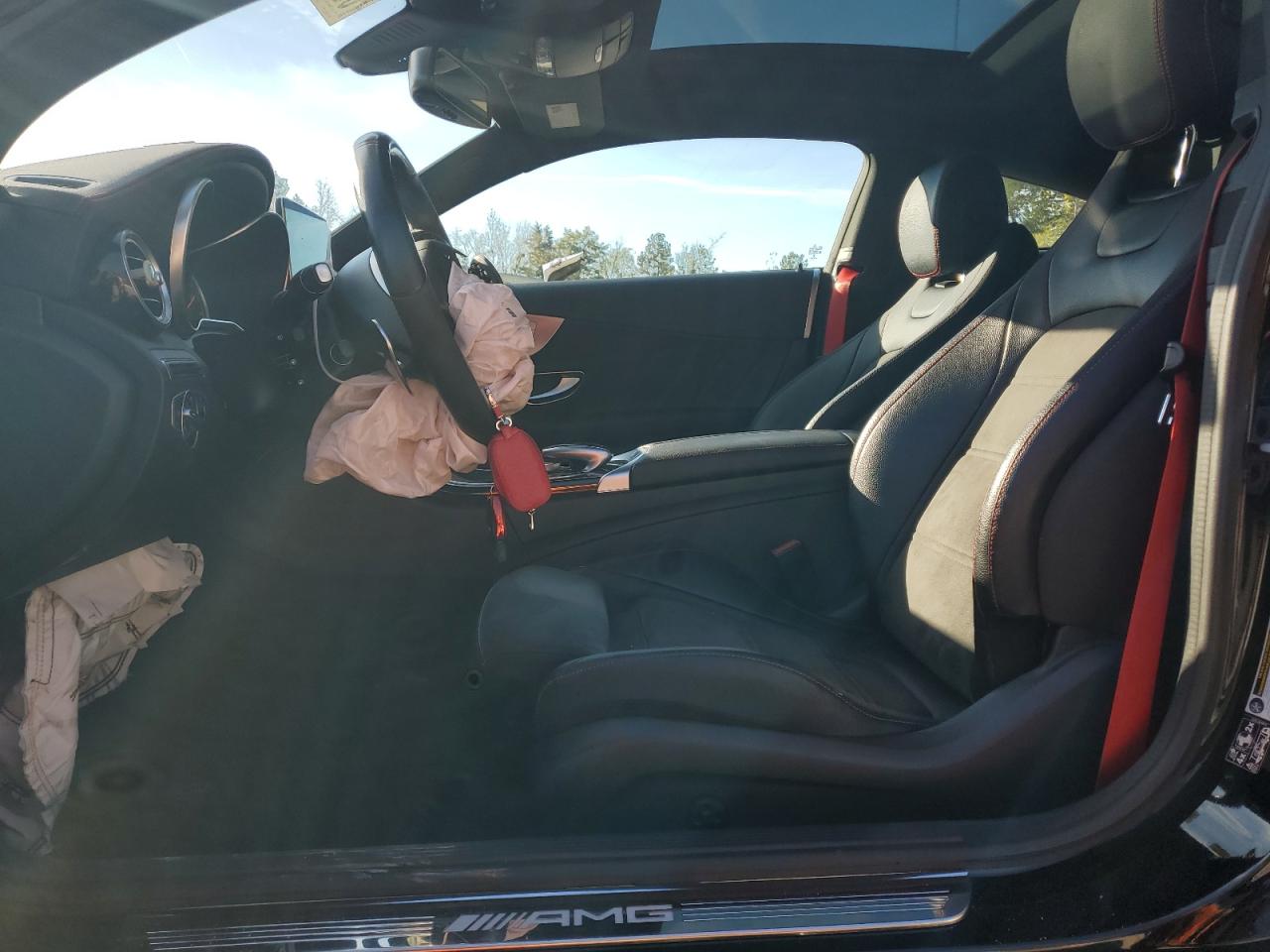 2017 Mercedes-Benz C-klasse VIN WDDWJ6EB1HF441476 Copart auction photo, front end damage thumbnail 7