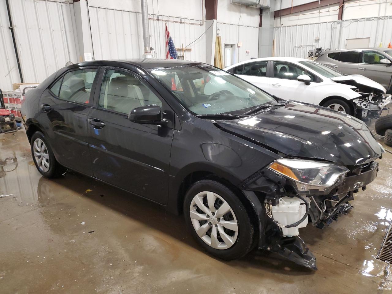 2016 Toyota Corolla VIN 2T1BURHE9GC586649 Copart auction photo, front end / rear end damage thumbnail 4