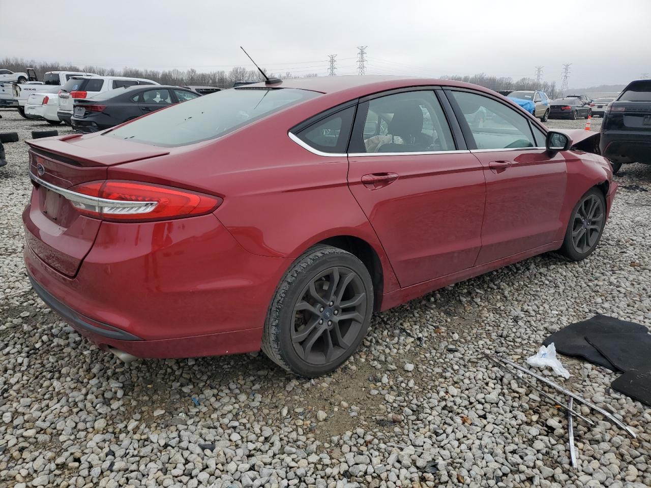 2018 Ford Fusion VIN 3FA6P0G71JR276266 Copart auction photo, front end damage thumbnail 3