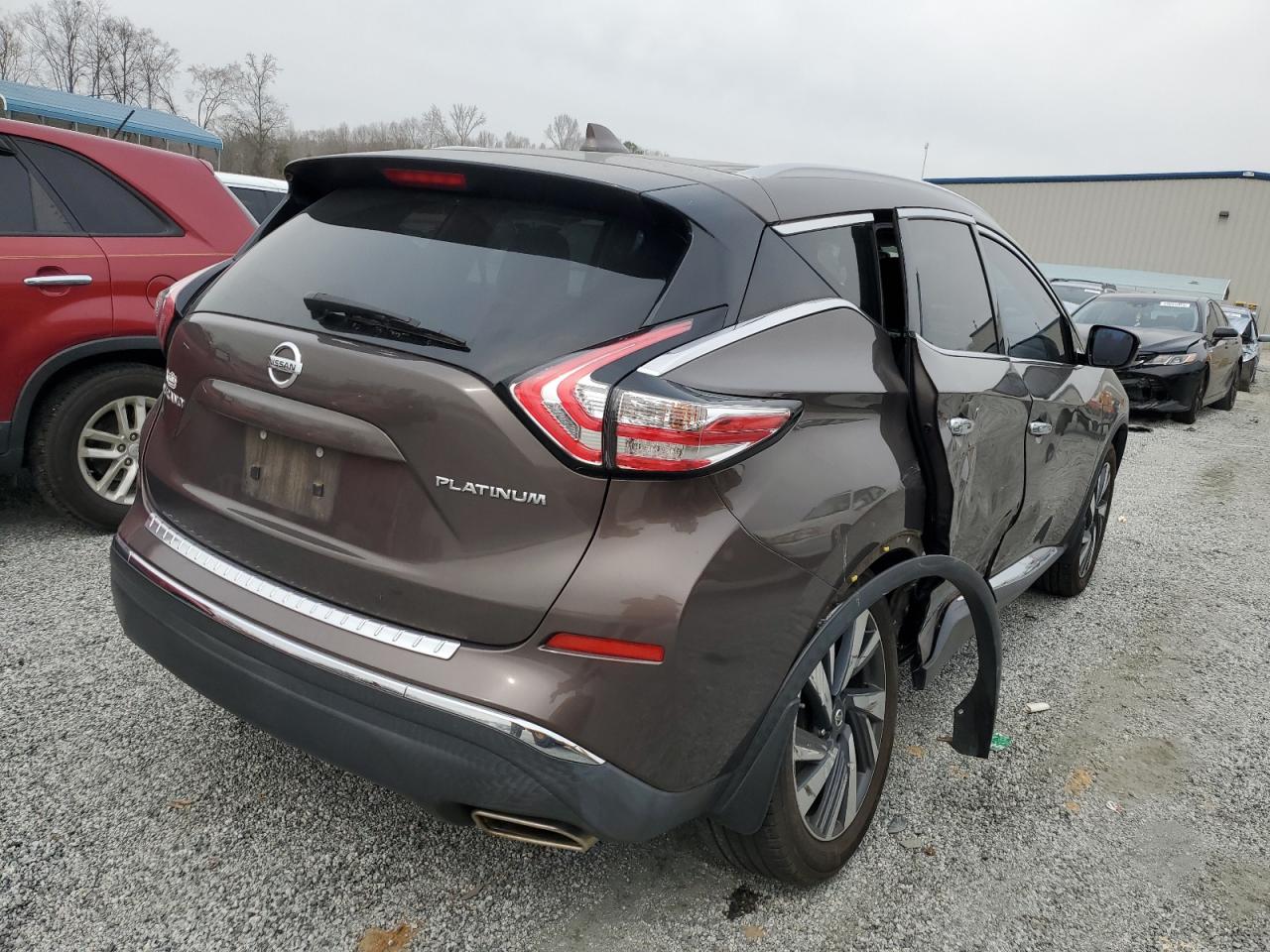 2017 Nissan Murano VIN 5N1AZ2MG1HN101975 Copart auction photo, side damage thumbnail 3