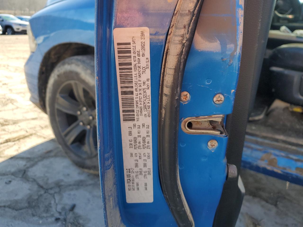 2018 RAM 1500 VIN 1C6RR7MT4JS213475 Copart auction photo, water/flood damage thumbnail 13