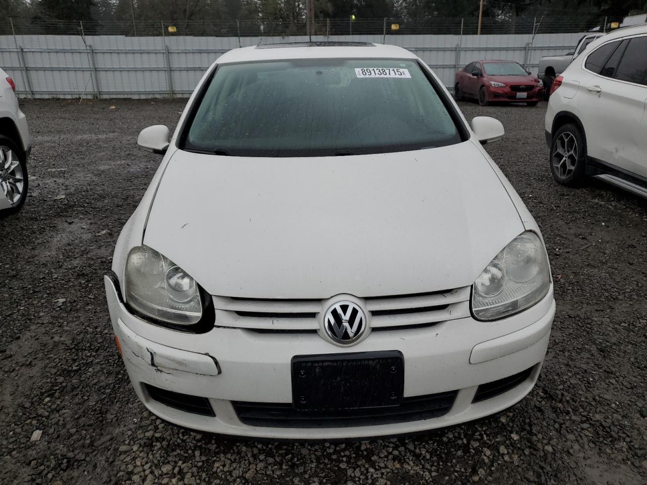 2007 Volkswagen Golf VIN WVWDS71K07W262029 Copart auction photo, rear end / front end damage thumbnail 5