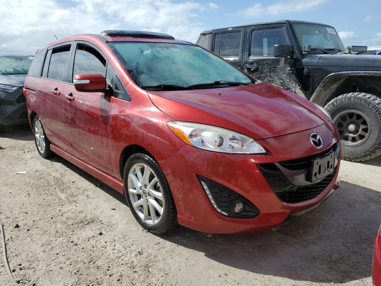 2015 Mazda 5 VIN JM1CW2DL6F0183733 Copart auction photo, water/flood damage thumbnail 4