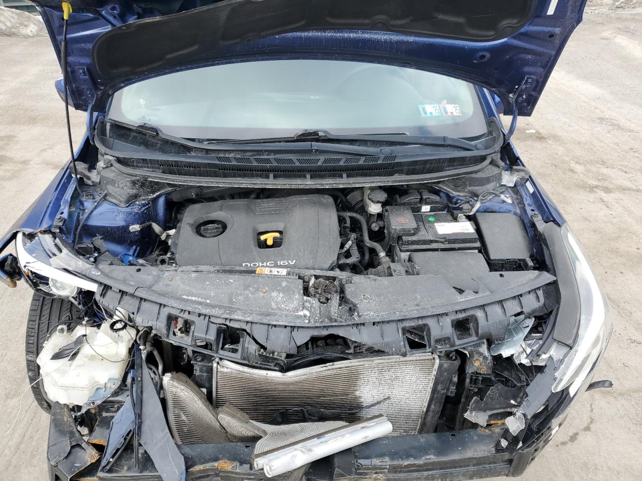 2017 KIA Forte VIN 3KPFK4A75HE150549 Copart auction photo, front end damage thumbnail 12